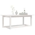 Miniatyrbild 6 av 9: vidaXL Soffbord vit 110x55x45 cm massiv furu