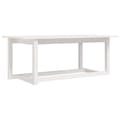 Miniatyrbild 1 av 9: vidaXL Soffbord vit 110x55x45 cm massiv furu