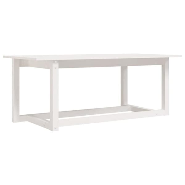 vidaXL Soffbord vit 110x55x45 cm massiv furu