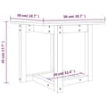 Miniatyrbilde 7 av 8: vidaXL Salongbord honningbrun 50x50x45 cm heltre furu