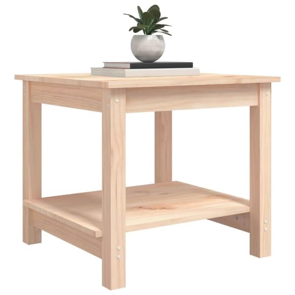 vidaXL Soffbord 50x50x45 cm massiv furu