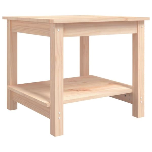 vidaXL Soffbord 50x50x45 cm massiv furu