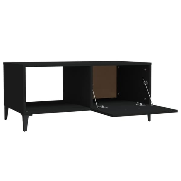 vidaXL sofabord 90x50x40 cm konstrueret træ sort