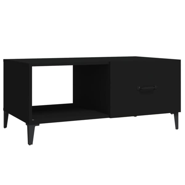 vidaXL sofabord 90x50x40 cm konstrueret træ sort