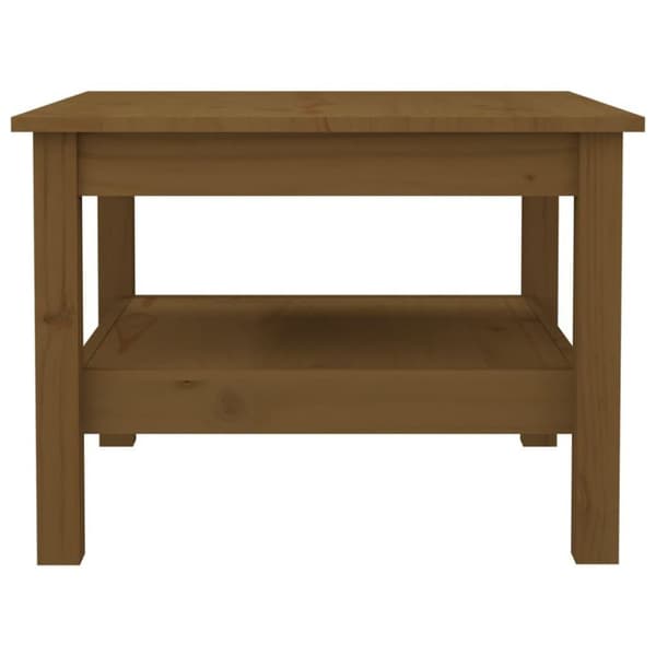 vidaXL Salongbord honningbrun 55x55x40 cm heltre furu