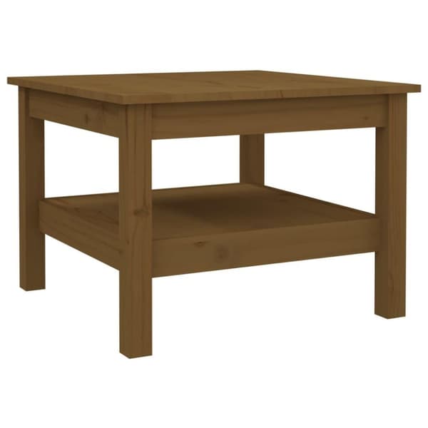 vidaXL Salongbord honningbrun 55x55x40 cm heltre furu
