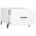 Miniatyrbillede 8 af 9: vidaXL sofabord med metalben 50x50x40 cm hvid