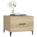 Pikkukuva 4 / 11: vidaXL Sohvapöytä metallijaloilla 2 kpl Sonoma-tammi 50x50x40 cm