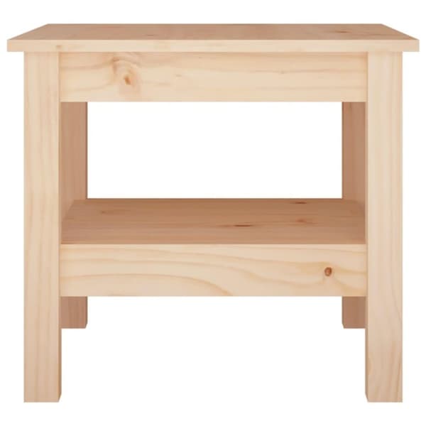 vidaXL sofabord 45x45x40 cm massivt fyrretræ