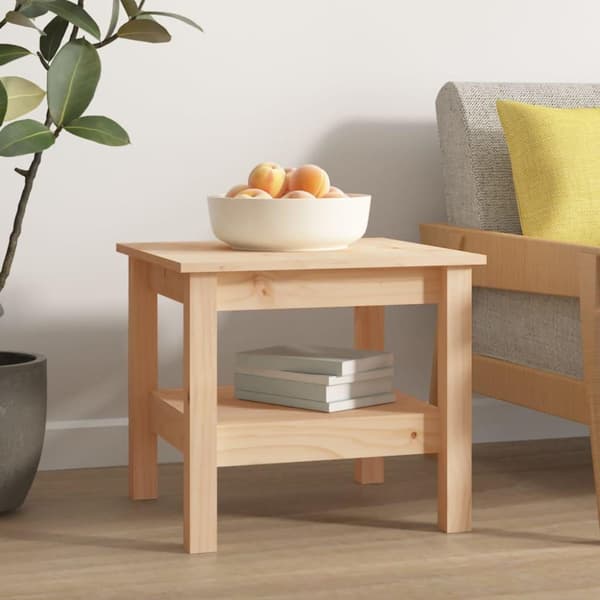 vidaXL sofabord 45x45x40 cm massivt fyrretræ