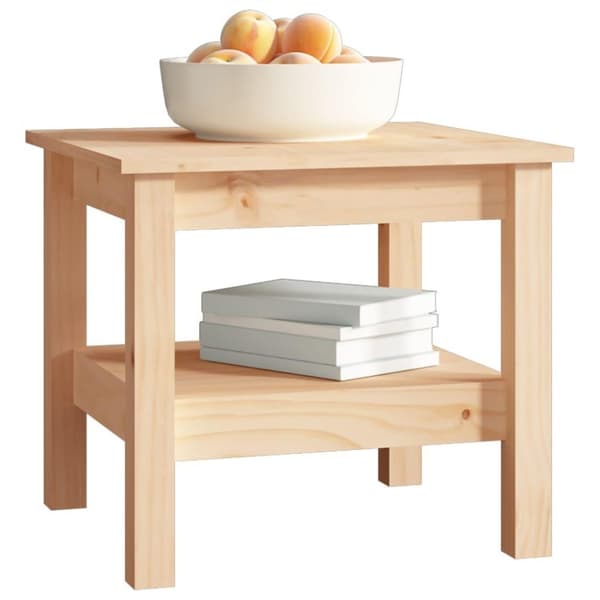 vidaXL sofabord 45x45x40 cm massivt fyrretræ
