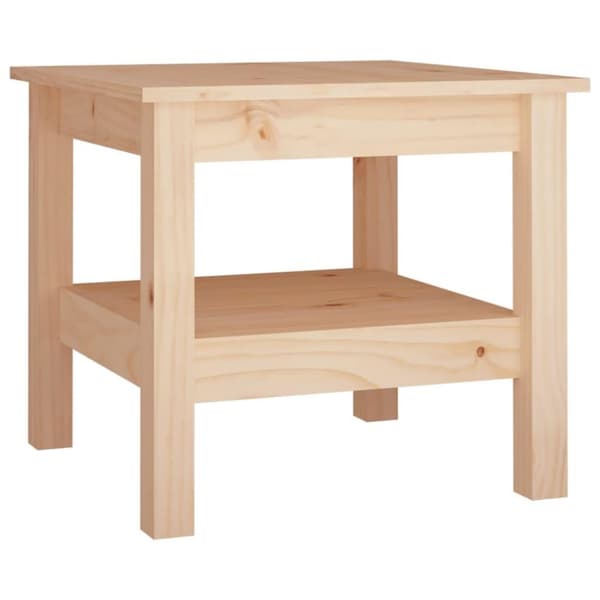 vidaXL sofabord 45x45x40 cm massivt fyrretræ