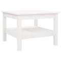 Miniatyrbillede 2 af 8: vidaXL sofabord 55x55x40 cm massivt fyrretræ hvid