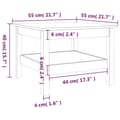 Pikkukuva 7 / 7: vidaXL Sohvapöytä hunajanruskea 55x55x40 cm täysi mänty
