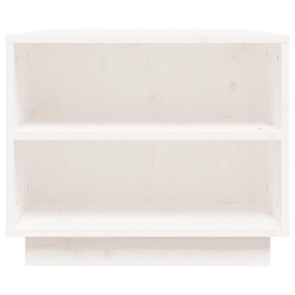 vidaXL Soffbord vit 90x49x40,5 cm massiv furu