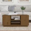 Miniatyrbild 3 av 8: vidaXL Soffbord honungsbrun 90x49x40,5 cm massiv furu