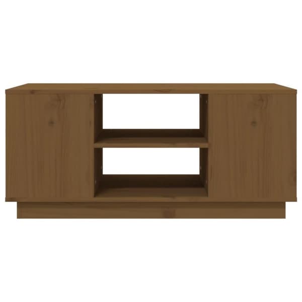 vidaXL Soffbord honungsbrun 90x49x40,5 cm massiv furu