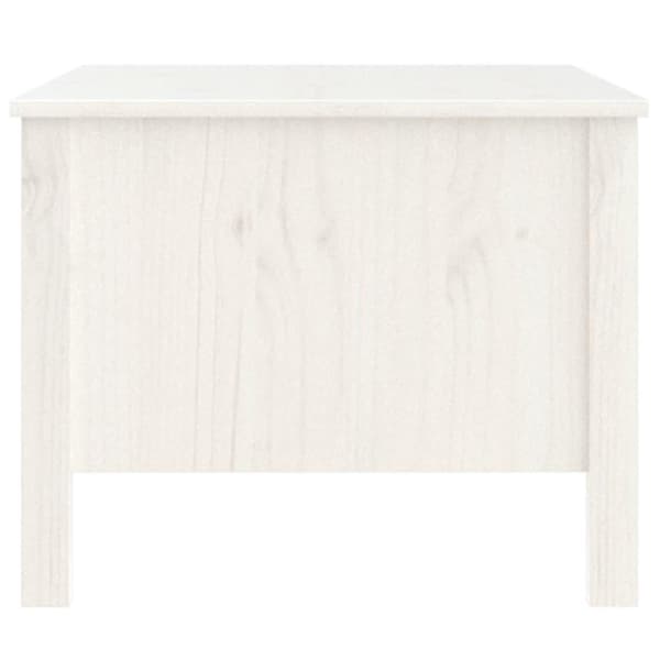 vidaXL Salongbord hvit 100x50x40 cm heltre furu