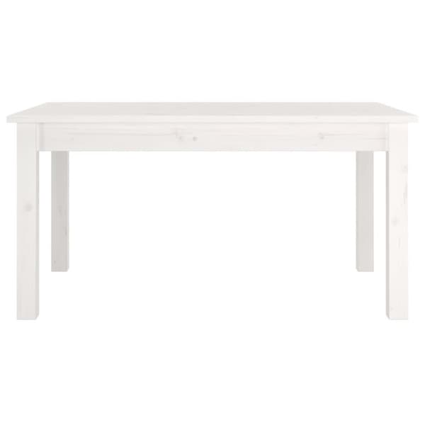 vidaXL Sohvapöytä valkoinen 80x50x40 cm täysi mänty