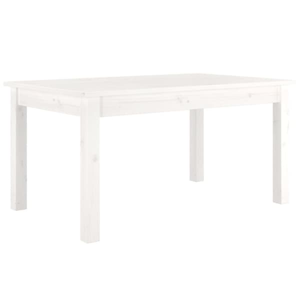 vidaXL Sohvapöytä valkoinen 80x50x40 cm täysi mänty