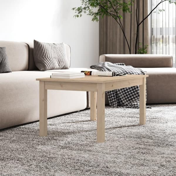 vidaXL sofabord 80x50x40 cm massivt fyrretræ