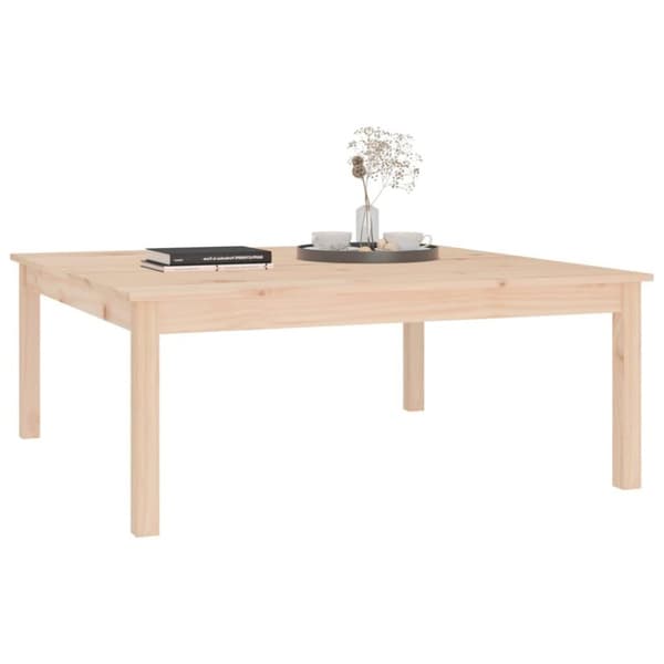vidaXL sofabord 100x100x40 cm massivt fyrretræ