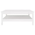 Miniatyrbillede 3 af 8: vidaXL sofabord 100x100x40 cm massivt fyrretræ hvid