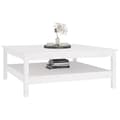 Miniatyrbillede 5 af 8: vidaXL sofabord 100x100x40 cm massivt fyrretræ hvid