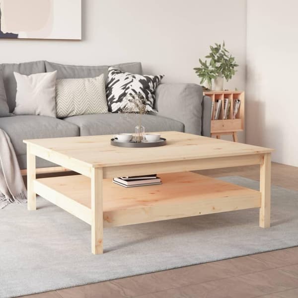 vidaXL sofabord 100x100x40 cm massivt fyrretræ
