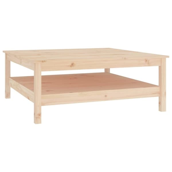 vidaXL sofabord 100x100x40 cm massivt fyrretræ