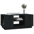 Miniatyrbillede 4 af 8: vidaXL sofabord 90x49x40,5 cm massivt fyrretræ sort