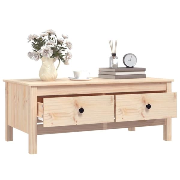 vidaXL sofabord 100x50x40 cm massivt fyrretræ