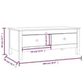 Miniatyrbillede 9 af 9: vidaXL sofabord 100x50x40 cm massivt fyrretræ