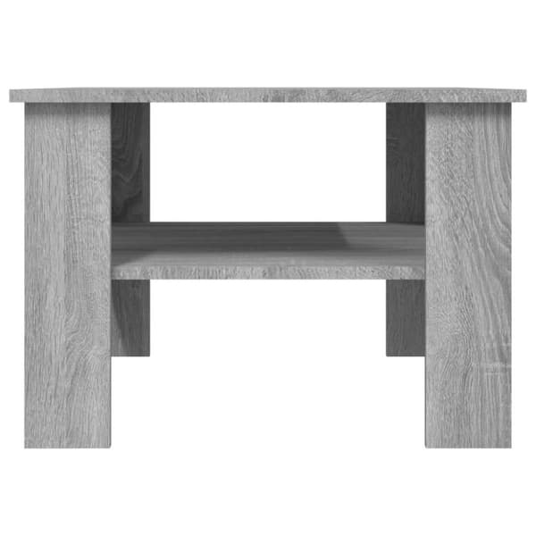 vidaXL Sohvapöytä harmaa Sonoma 60x60x42 cm tekninen puu