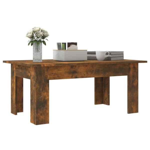 vidaXL sofabord 100x60x42 cm konstrueret træ røget egetræsfarve