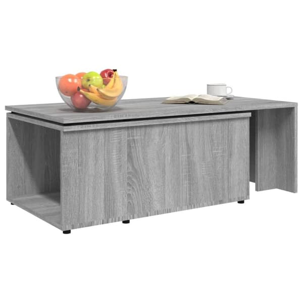 vidaXL sofabord 150x50x35 cm konstrueret træ grå sonoma-eg