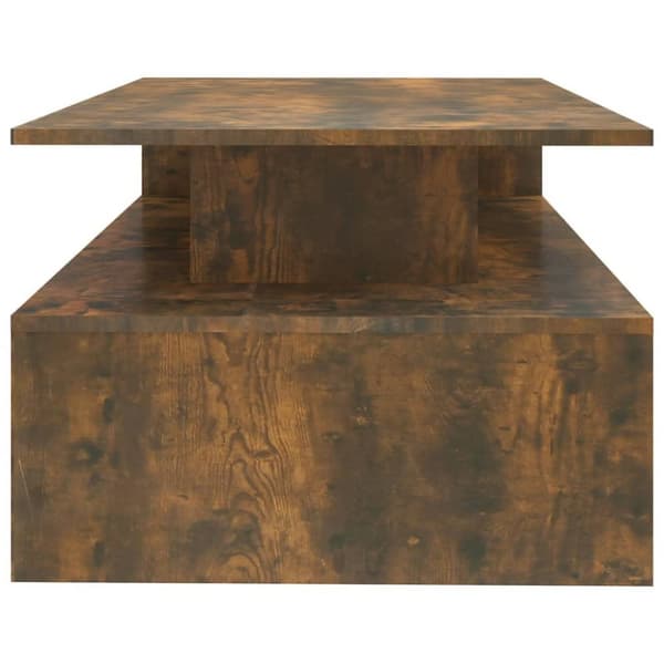 vidaXL sofabord 90x60x42,5 cm konstrueret træ røget egetræsfarve