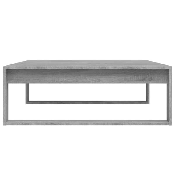 vidaXL Sohvapöytä harmaa Sonoma 100x100x35 cm tekninen puu