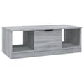 Miniatyrbillede 1 af 9: vidaXL sofabord 102x50x36 cm konstrueret træ grå sonoma-eg