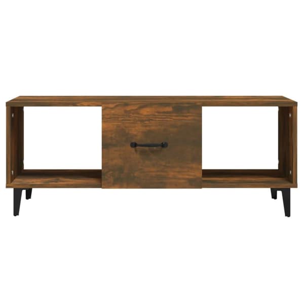 vidaXL sofabord 102x50x40 cm konstrueret træ røget egetræsfarve