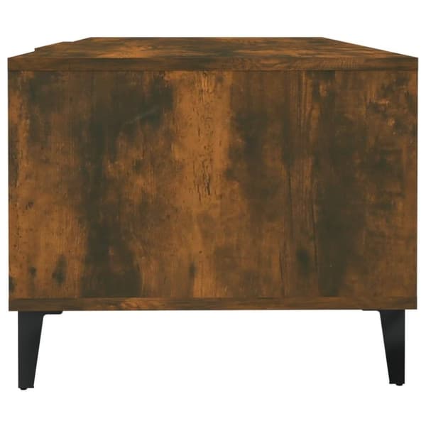 vidaXL sofabord 102x50x40 cm konstrueret træ røget egetræsfarve