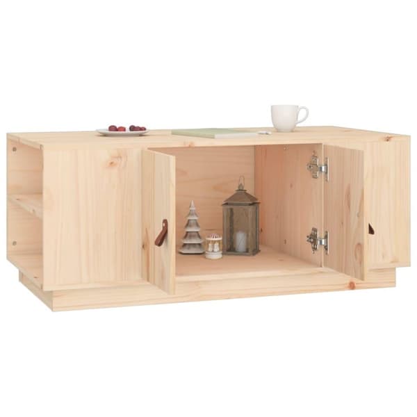 vidaXL Salongbord 100x50x41 cm heltre furu