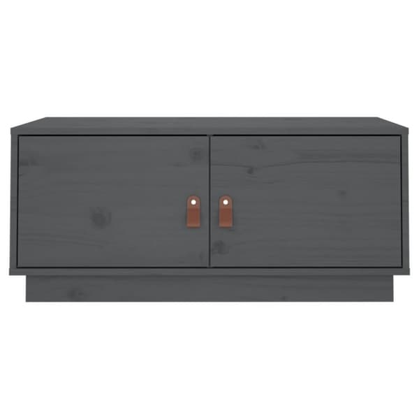 vidaXL Salongbord grå 80x50x35 cm heltre furu