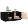 Miniatyrbild 5 av 10: vidaXL Soffbord svart 80x50x35 cm massiv furu
