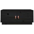 Miniatyrbild 7 av 10: vidaXL Soffbord svart 80x50x35 cm massiv furu