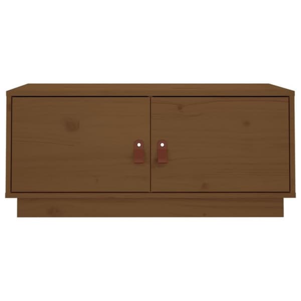 vidaXL Salongbord honningbrun 80x50x35 cm heltre furu