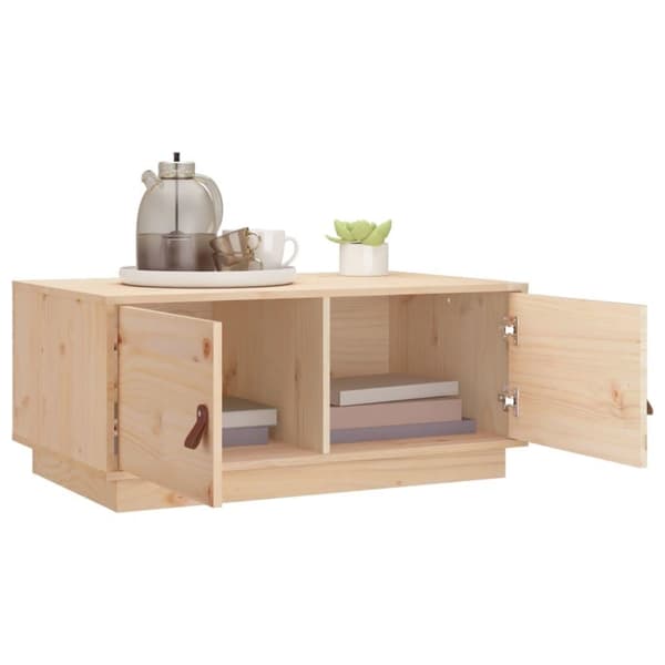 vidaXL Soffbord 80x50x35 cm massiv furu