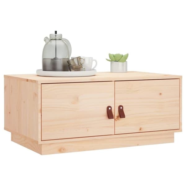 vidaXL Soffbord 80x50x35 cm massiv furu