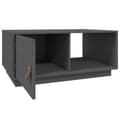 Miniatyrbilde 7 av 11: vidaXL Salongbord grå 80x50x35,5 cm heltre furu