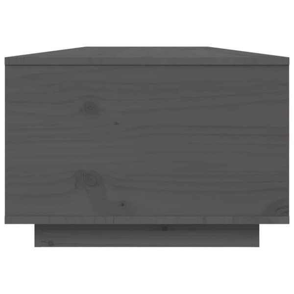 vidaXL Salongbord grå 80x50x35,5 cm heltre furu